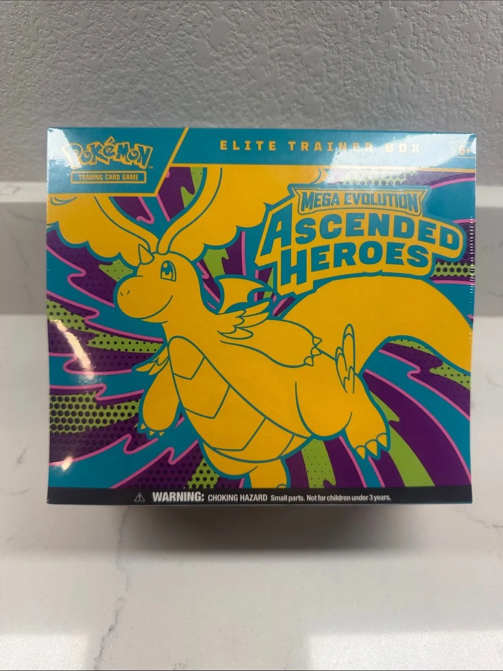 New and Sealed Pokemon Ascended Heroes Elite Trainer Box - Yellow/Teal/Purple